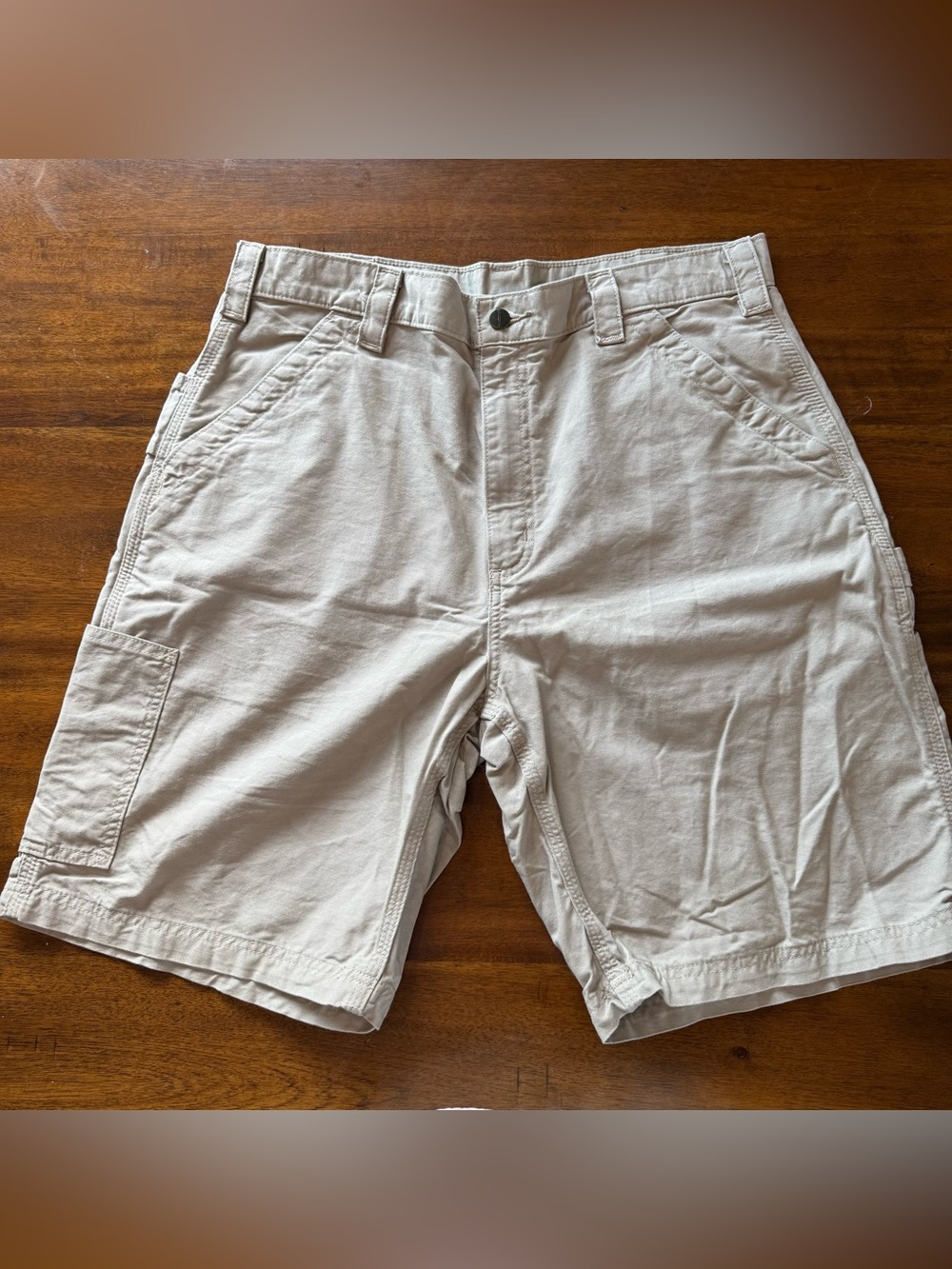 Carhartt Loose Fit Canvas Utility Work Short Tan Size 36